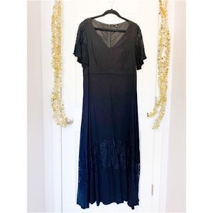 TORRID Lace Peep Through Maxi Dress